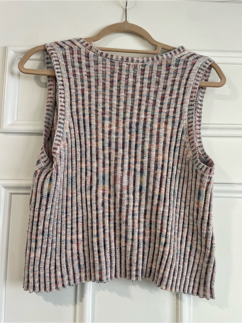 Retro Universal Thread Ribbed Vest Cardigan - Picture 2 of 7